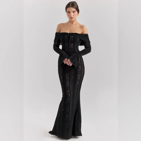 House of CB Belle Dress - XS - Black - Picture 1 of 10